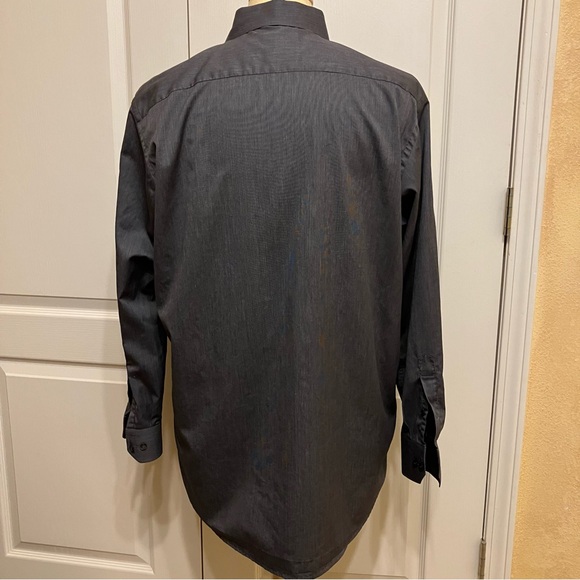 ETON Contemporary Shirt CHARCOAL Long Sleeve COTTON - Sz 17.5 (44) Excellent! - Picture 9 of 16